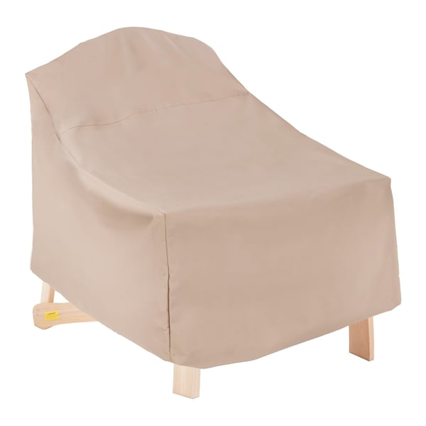 Modern Leisure Chalet Patio Adirondack Chair Cover, 31.5 in. L x 33.5 in. W x 36 in. H, Beige 2918 - main